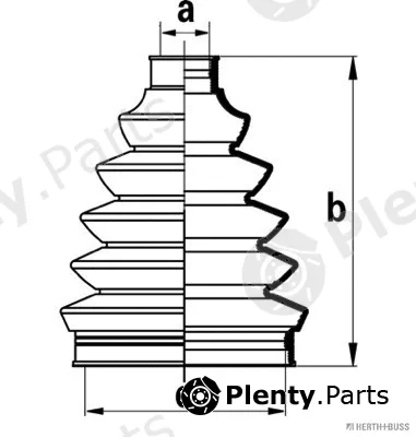 Herth+Buss Jakoparts J2861025 — Bellow Kit, drive shaft