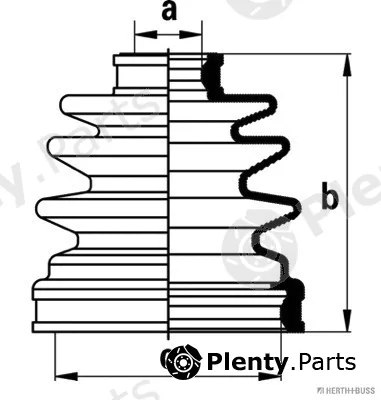 Herth+Buss Jakoparts J2883004 — Bellow Kit, drive shaft