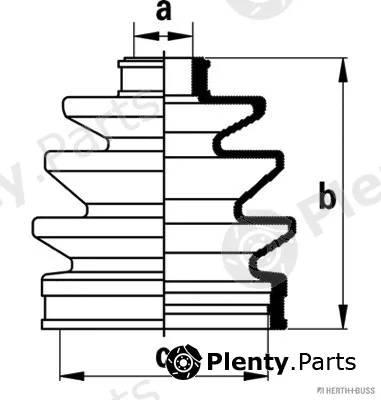 Herth+Buss Jakoparts J2867009 — Bellow Kit, drive shaft