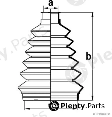 Herth+Buss Jakoparts J2860905 — Bellow Kit, drive shaft