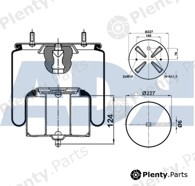 ADR 51436510 — Bellow, air suspension