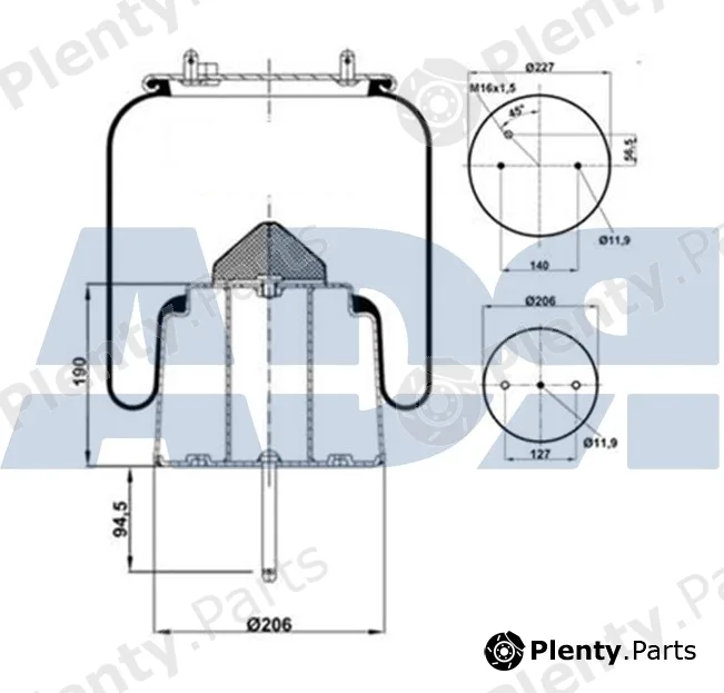 ADR 51392951 — Bellow, air suspension