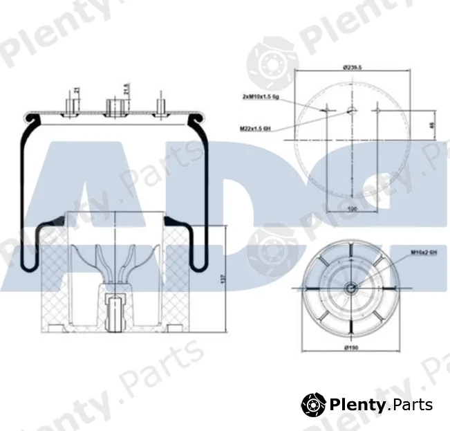 ADR 51532003 — Bellow, air suspension