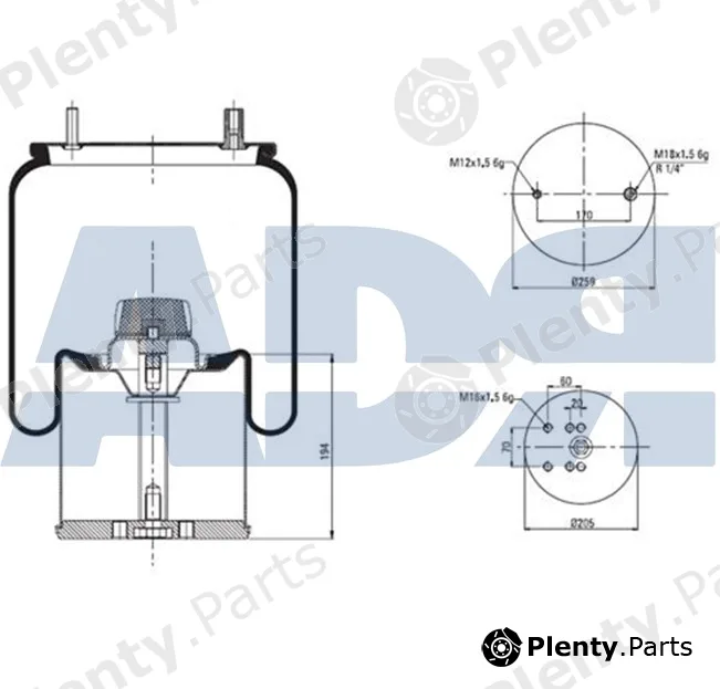 ADR 51383005 — Bellow, air suspension