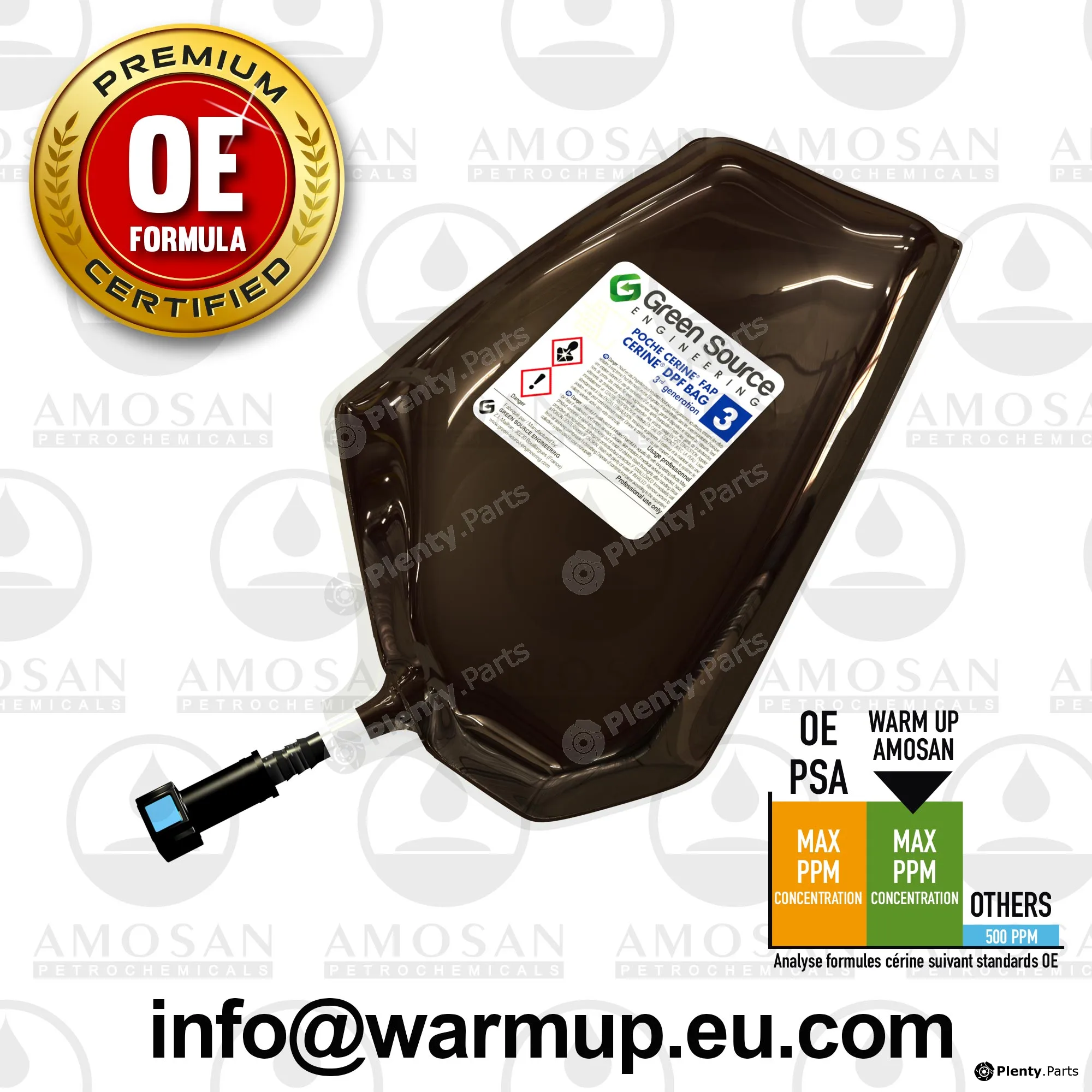 Warm Up AMO-PC33680 — Additive, soot/particulate filter regeneration FAP  Additive bag.
