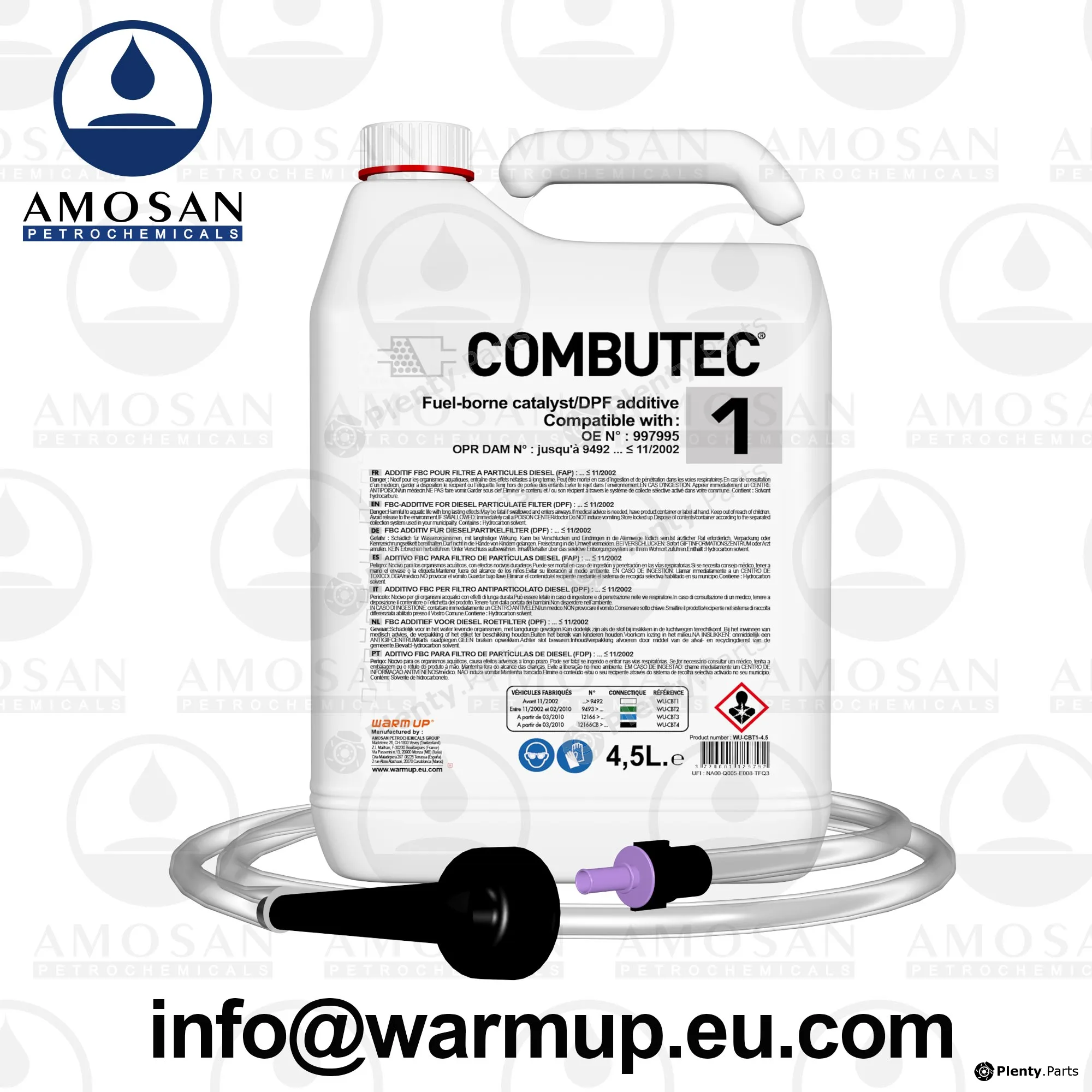 Warm Up WU-CBT1-45 — Additive, soot/particulate filter regeneration FAP Additive can.