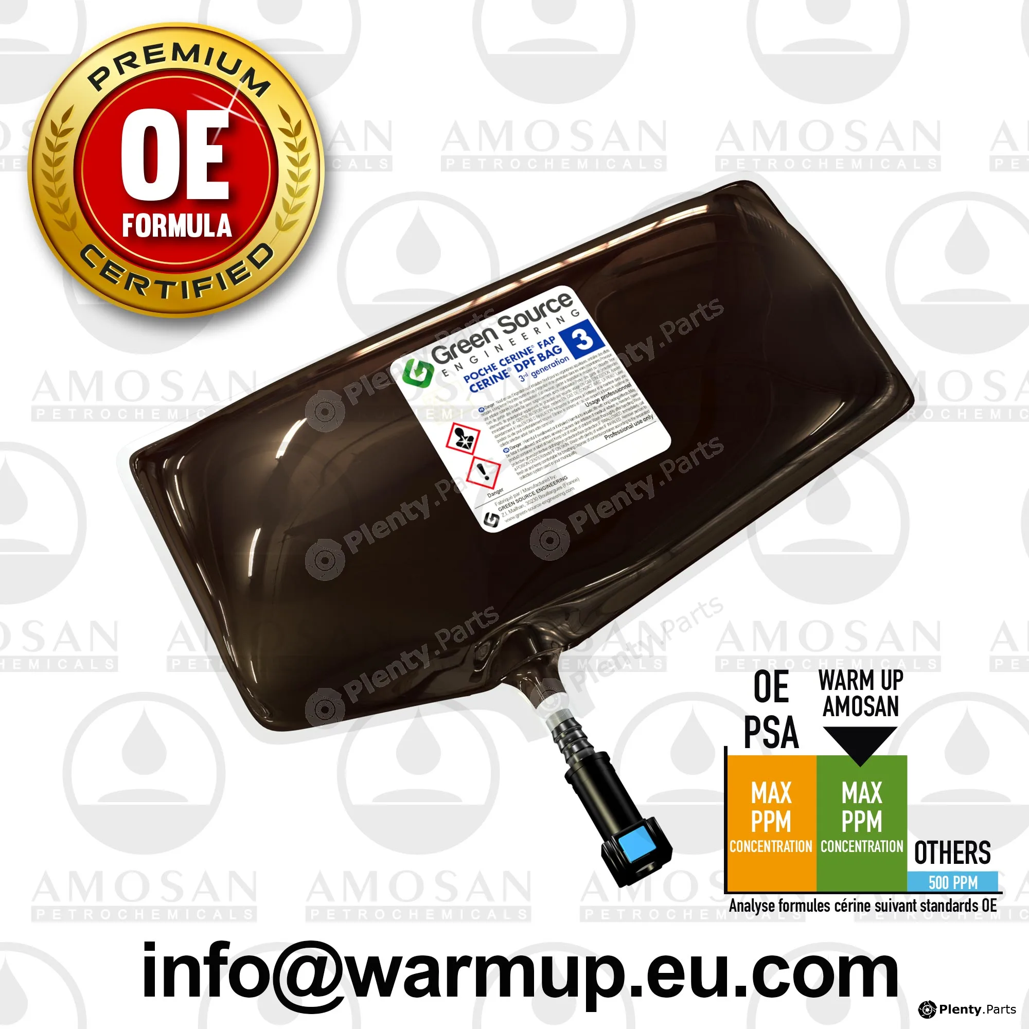 Warm Up AMO-PC33980 — Additive, soot/particulate filter regeneration FAP  Additive bag.