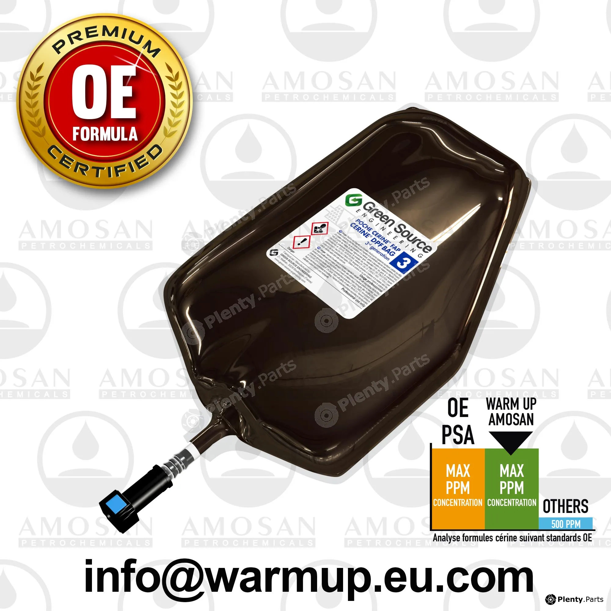 Warm Up AMO-PC50580 — Additive, soot/particulate filter regeneration FAP  Additive bag.