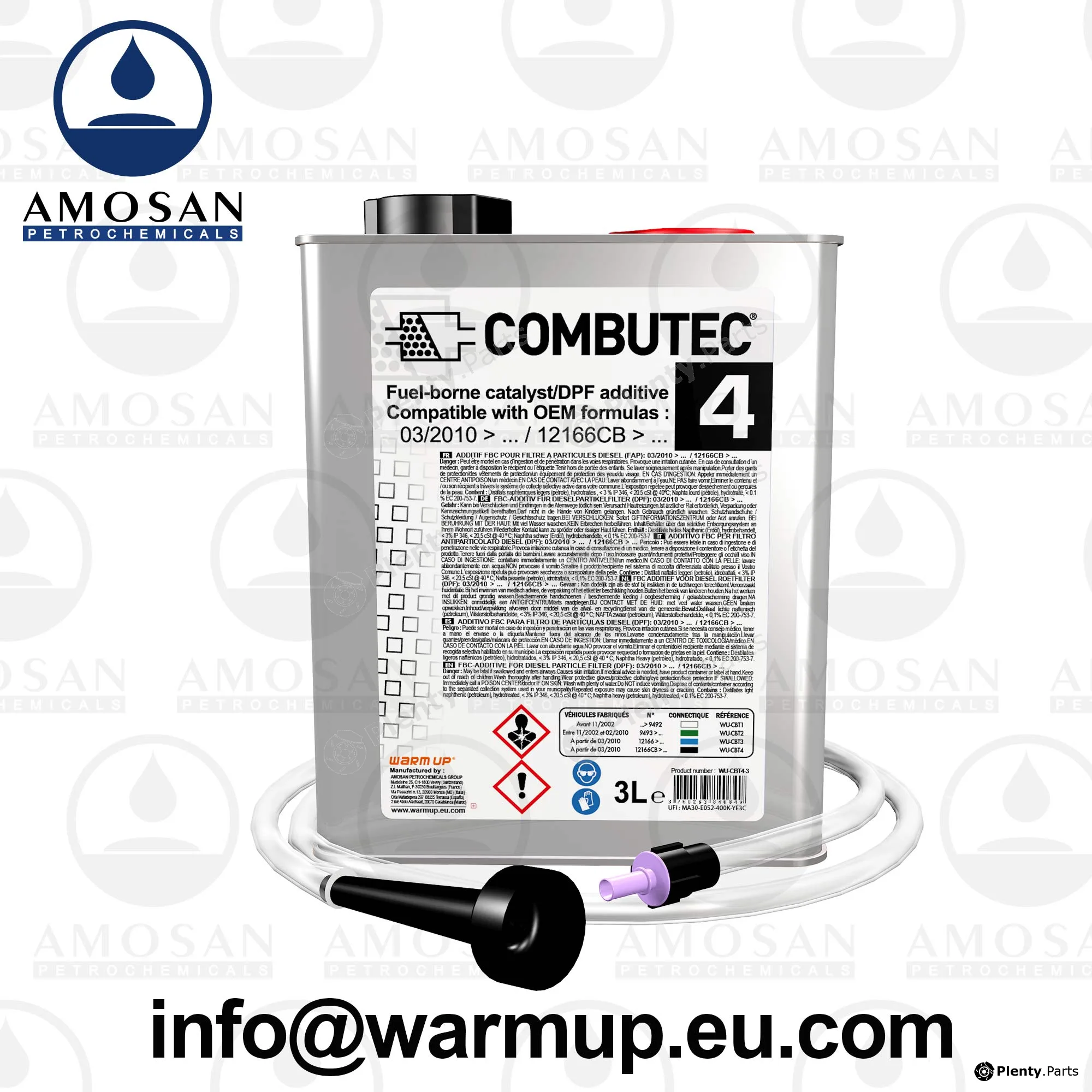 Warm Up WU-CBT4-3 — Additive, soot/particulate filter regeneration FAP Additive can.