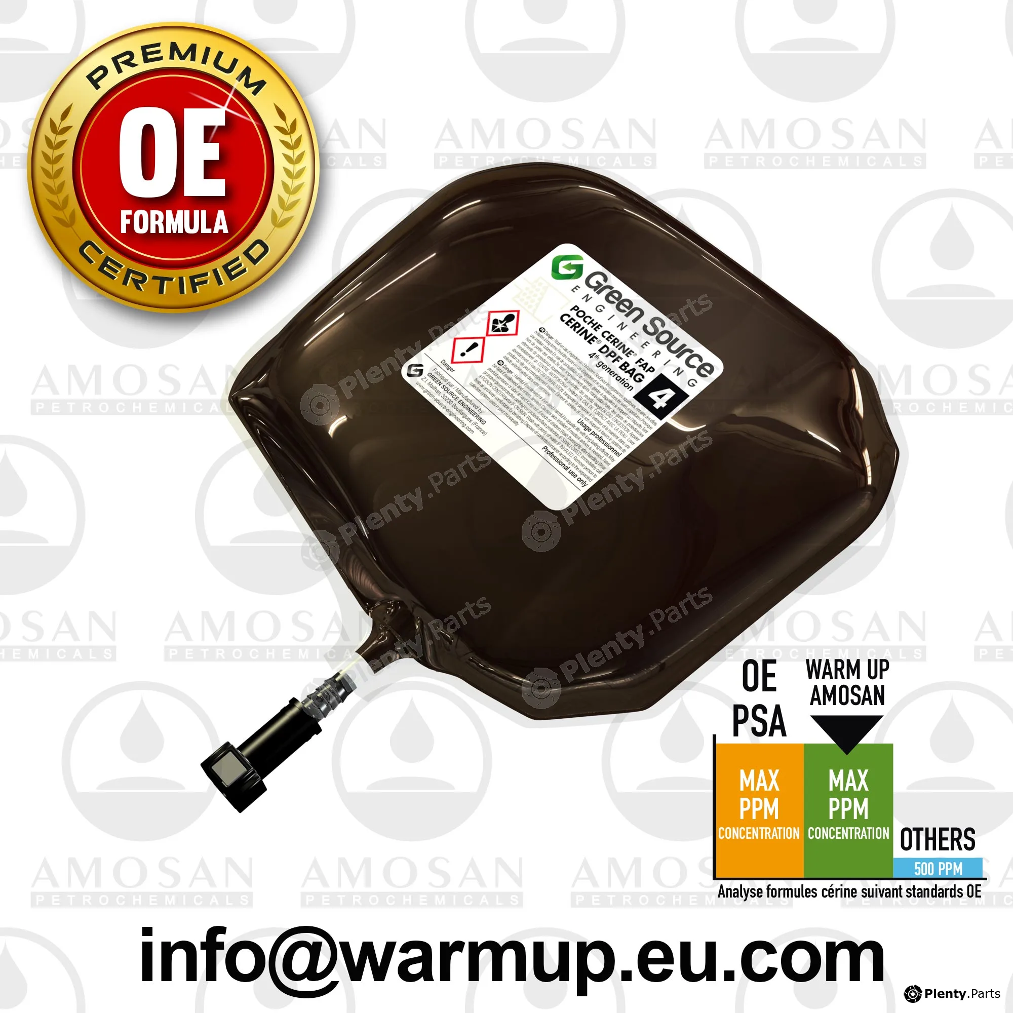 Warm Up AMO-PC81080 — Additive, soot/particulate filter regeneration FAP  Additive bag.