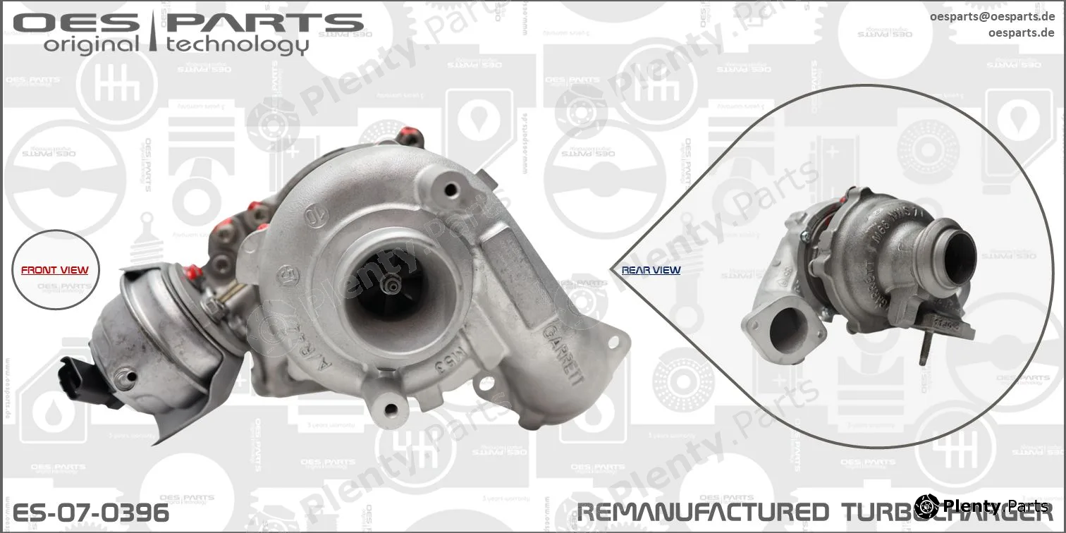 Oes Parts ES-07-0396 — Charger, charging (supercharged/turbocharged) Product line OES-PARTS