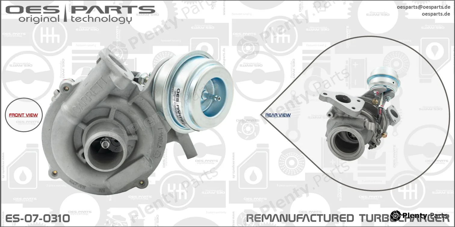 Oes Parts ES-07-0310 — Charger, charging (supercharged/turbocharged) Product line OES-PARTS