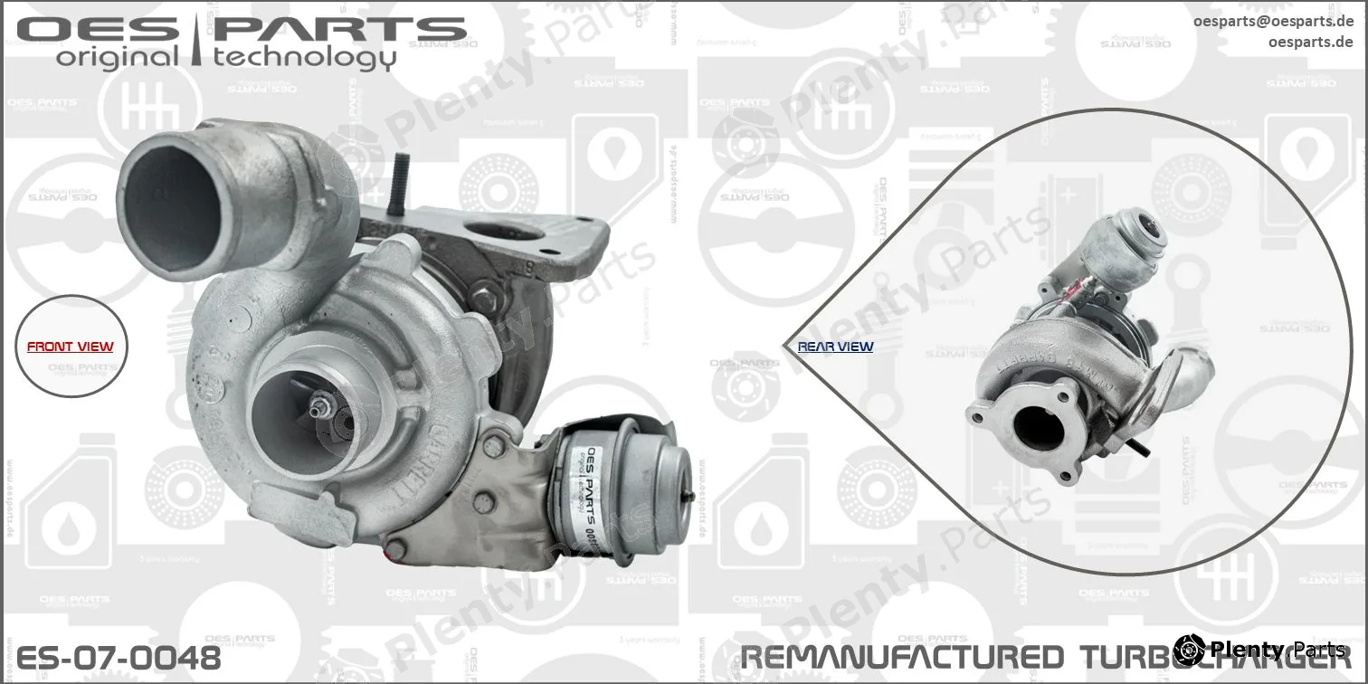 Oes Parts ES-07-0048 — Charger, charging (supercharged/turbocharged) Product line OES-PARTS