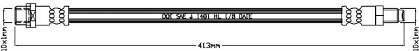 Abtex ABH1257 — Brake Hose