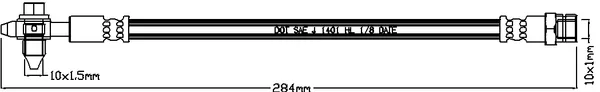 Abtex ABH1195 — Brake Hose