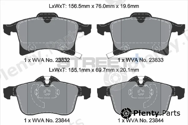 PAGID Racing T8179SP2001 — Brake Pad Set, disc brake STREET+