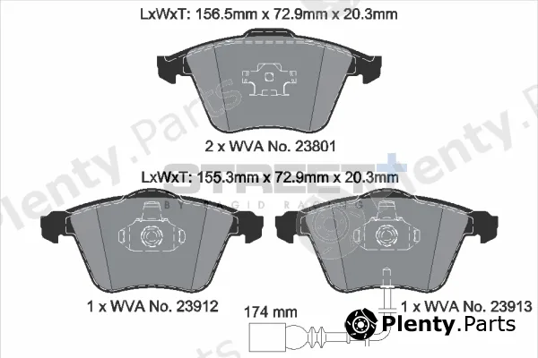 PAGID Racing T8046SP2001 — Brake Pad Set, disc brake STREET+