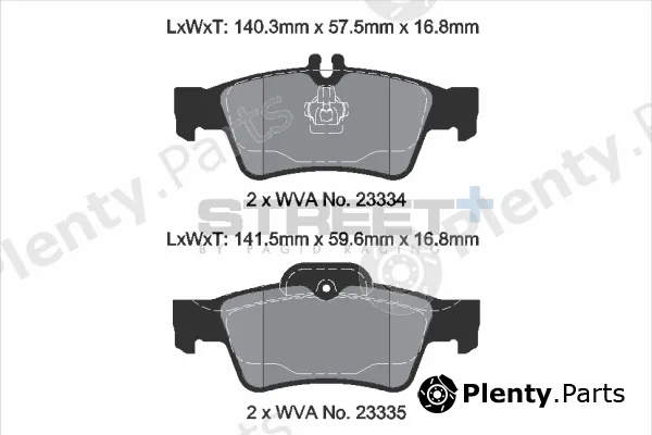 PAGID Racing T8029SP2001 — Brake Pad Set, disc brake STREET+