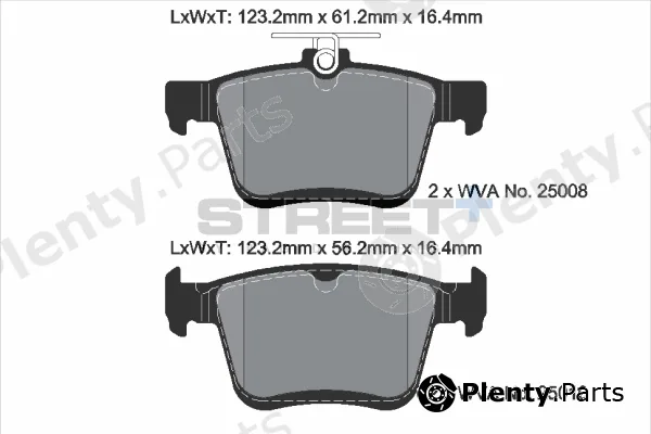 PAGID Racing T8101SP2001 — Brake Pad Set, disc brake STREET+