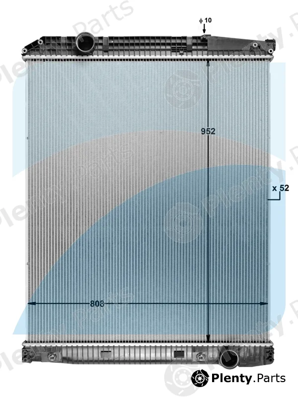 Highway Automotive 11033916 — Radiator, engine cooling