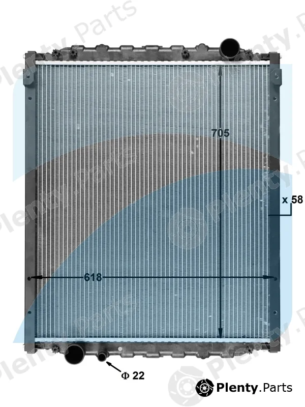 Highway Automotive 10031030 — Radiator, engine cooling