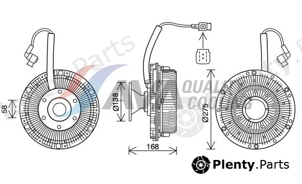 Highway Automotive 61011024 — Clutch, radiator fan