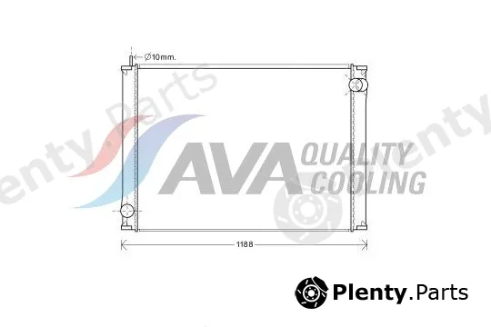 Highway Automotive 10041051 — Radiator, engine cooling