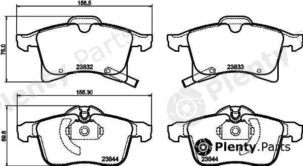 MINTEX Racing MDB2633FR — Brake Pad Set, disc brake Fast Road