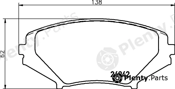 MINTEX Racing MDB2589FR — Brake Pad Set, disc brake Fast Road