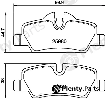MINTEX Racing MDB3438FR — Brake Pad Set, disc brake Fast Road