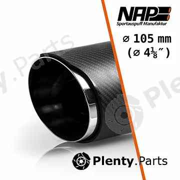 NAP carPARTS KLA66336-carbon — Sports Muffler Set NAP Exclusive Made in Germany