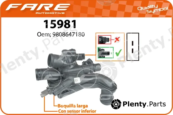 Fare-Co 15981 — Thermostat, coolant