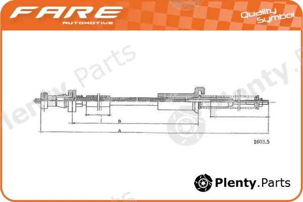 Fare-Co 25561 — Accelerator Cable