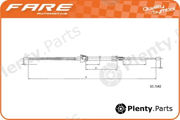 Fare-Co 19301 — Cable Pull, parking brake