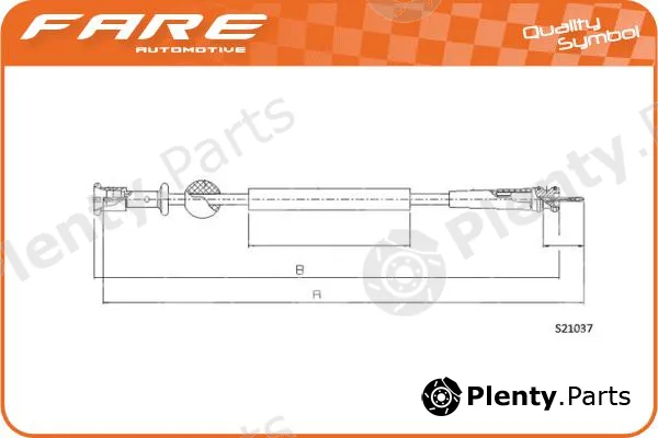 Fare-Co 27672 — Speedometer Cable