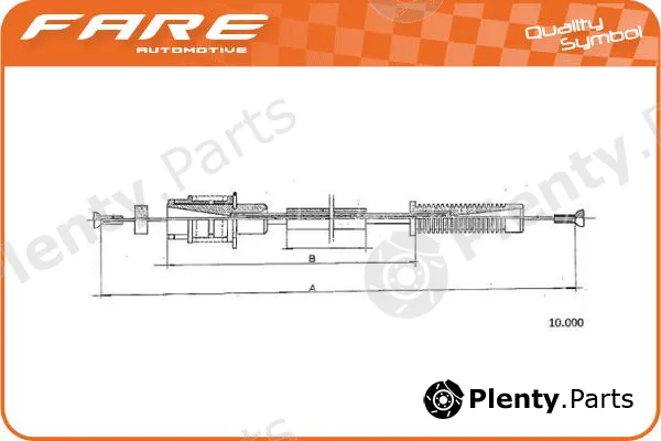 Fare-Co 25536 — Accelerator Cable