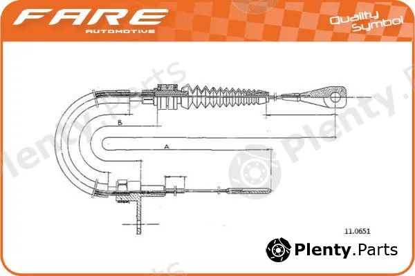 Fare-Co 26019 — Accelerator Cable