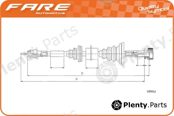 Fare-Co 27466 — Speedometer Cable