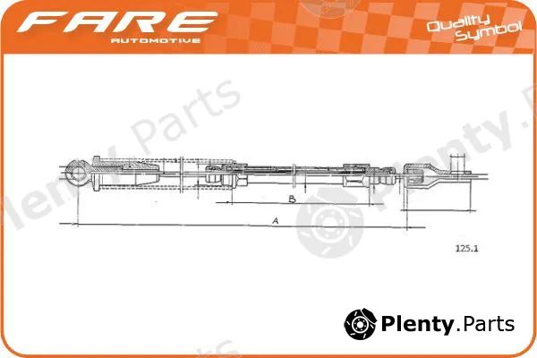 Fare-Co 28559 — Cable, starter