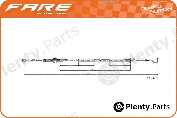 Fare-Co 26023 — Accelerator Cable