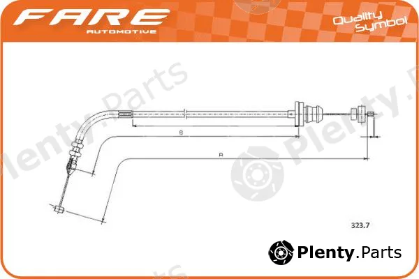 Fare-Co 25772 — Accelerator Cable