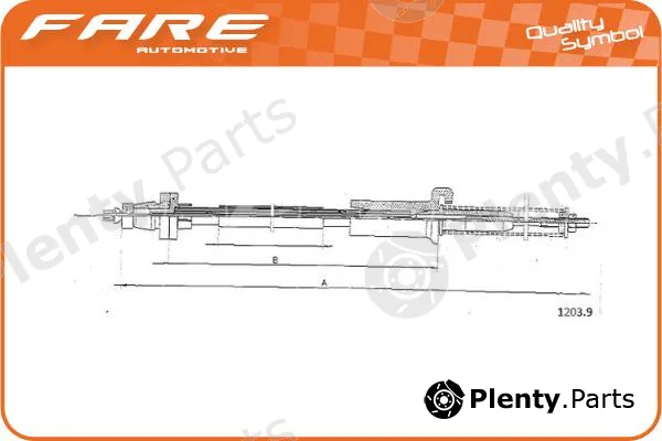 Fare-Co 25579 — Accelerator Cable