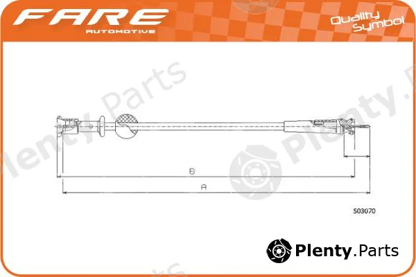 Fare-Co 27454 — Speedometer Cable