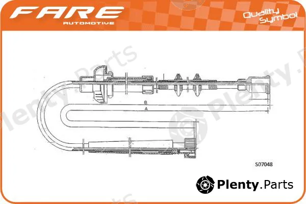 Fare-Co 27544 — Speedometer Cable