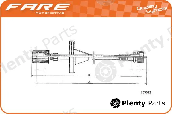 Fare-Co 27477 — Speedometer Cable
