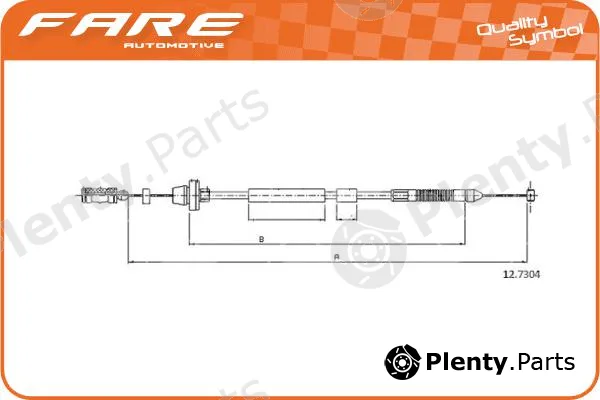 Fare-Co 25699 — Accelerator Cable