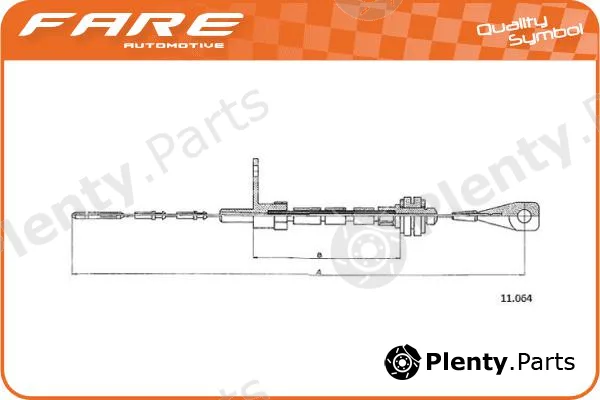 Fare-Co 25992 — Accelerator Cable