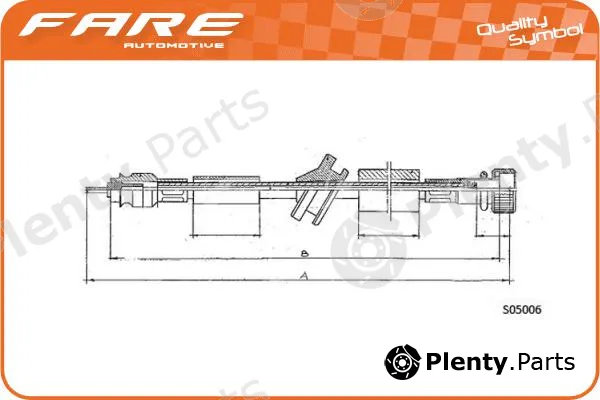Fare-Co 27460 — Speedometer Cable