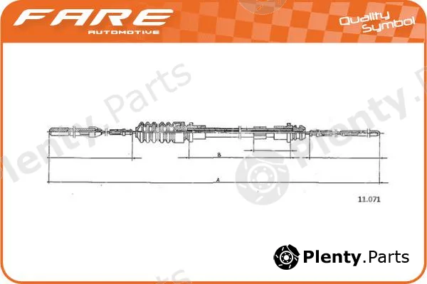 Fare-Co 25995 — Accelerator Cable