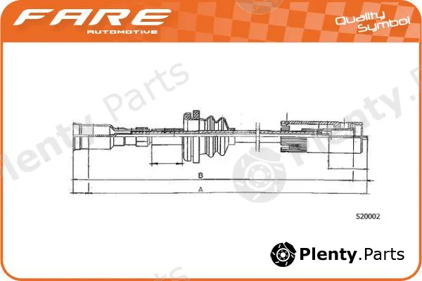 Fare-Co 27623 — Speedometer Cable